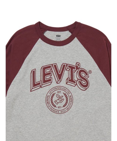 Levi's(リーバイス)/グラフィック ロングスリーブ ラグランシャツ レッド　VARSITY HEADLINE/img03