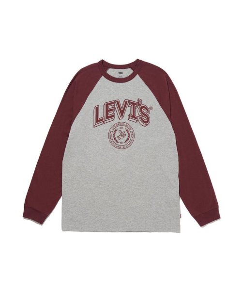 Levi's(リーバイス)/グラフィック ロングスリーブ ラグランシャツ レッド　VARSITY HEADLINE/img04