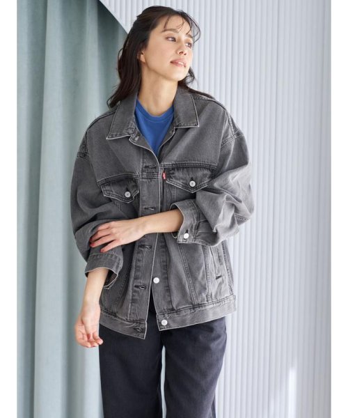 Levi's(リーバイス)/XL WOMEN'S トラッカージャケット ブラック WORN IN/img03