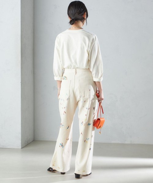 【SHIPS別注】WHITE FIELD:〈洗濯機可能〉ペインター パンツ WHITE FIELD L1236880756(9510円)