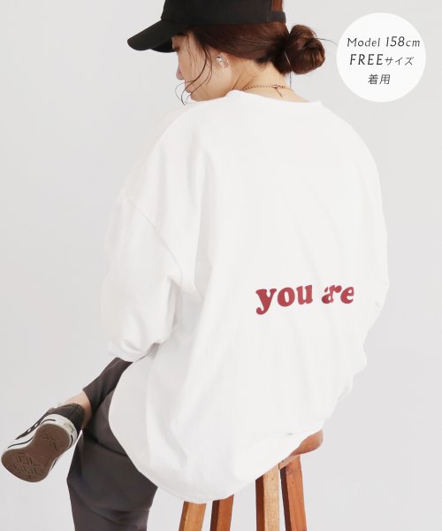 reca(レカ)/ロゴプリントオーバーサイズTシャツ(R24108－k)/img15