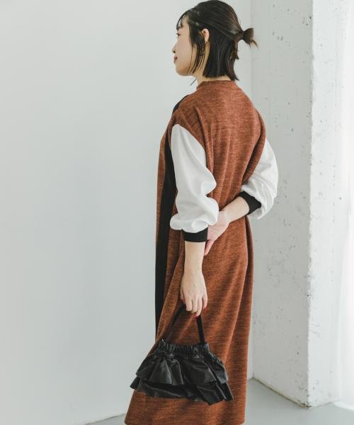 ITEMS URBANRESEARCH(アイテムズ アーバンリサーチ（レディース）)/ハイショクパイピングワンピース/img13