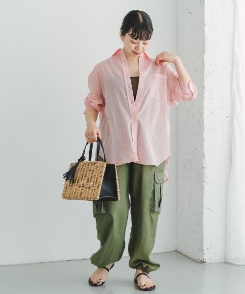 ITEMS URBANRESEARCH(アイテムズ アーバンリサーチ（レディース）)/コットンリネンビッグシャツ/img34