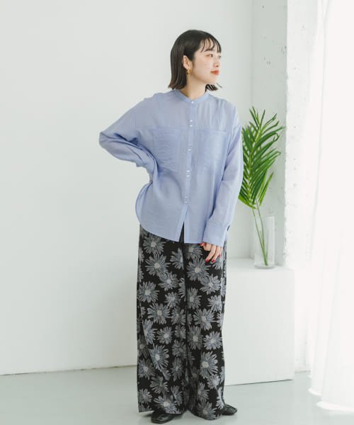 ITEMS URBANRESEARCH(アイテムズ アーバンリサーチ（レディース）)/『セットアップ対応』『Sサイズあり』『洗濯可』リネンレーヨンワイドパンツ/img24