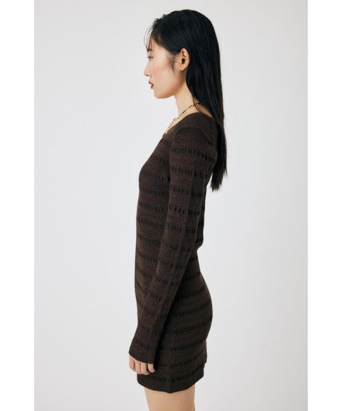 moussy(マウジー)/OPEN STITCH KNIT MINI ドレス/img05