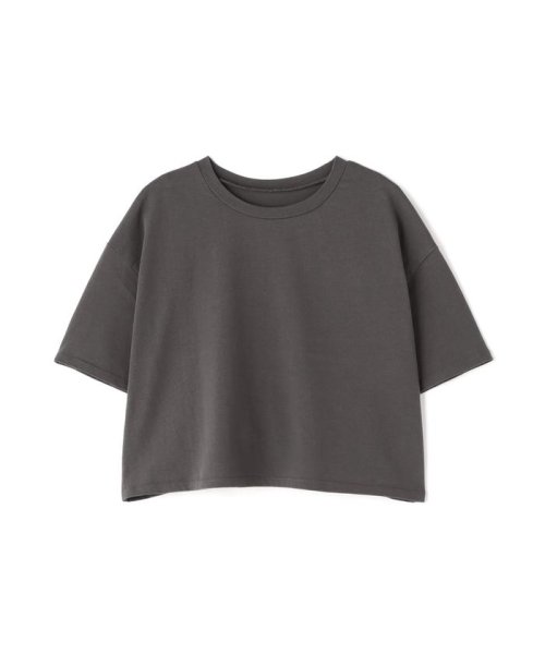 NATURAL BEAUTY BASIC(ナチュラルビューティーベーシック)/バックエンボスクロップドTシャツ/img01