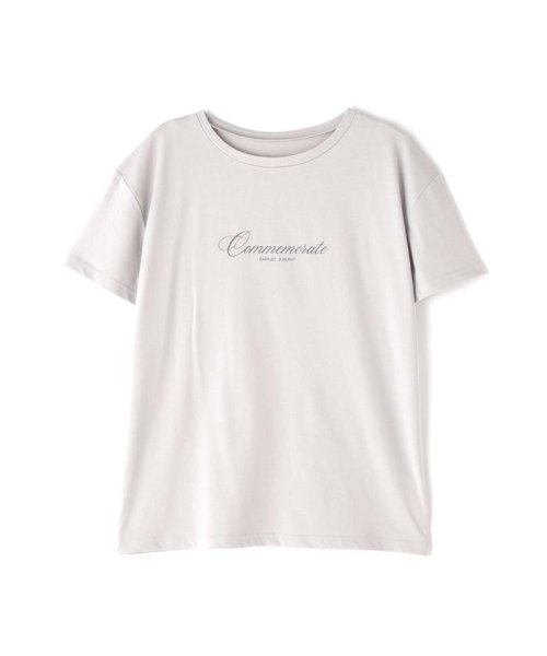 NATURAL BEAUTY BASIC(ナチュラルビューティーベーシック)/メタルプレートロゴTシャツ/img01