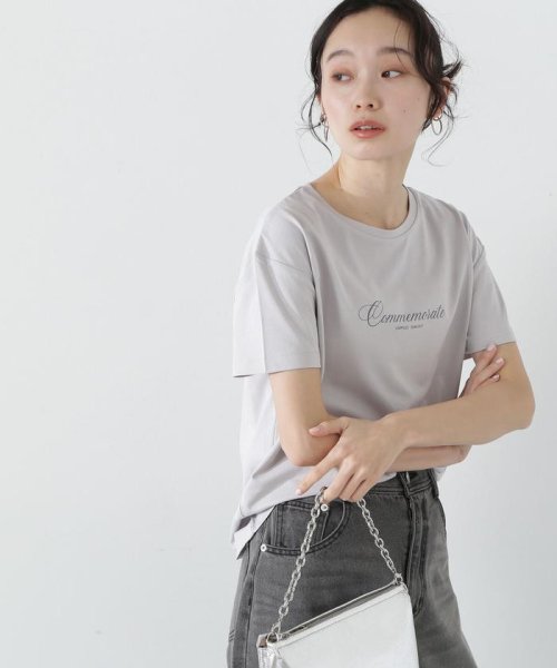 NATURAL BEAUTY BASIC(ナチュラルビューティーベーシック)/メタルプレートロゴTシャツ/img05