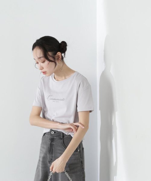 NATURAL BEAUTY BASIC(ナチュラルビューティーベーシック)/メタルプレートロゴTシャツ/img07