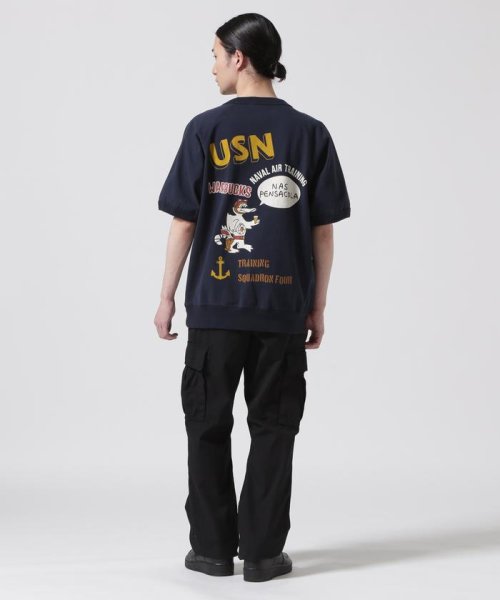 AVIREX(AVIREX)/《直営店限定》NOT SWEAT T－SHIRT USN / ノット スウェット Tシャツ USネイビー / AVIREX / アヴィレック/img02