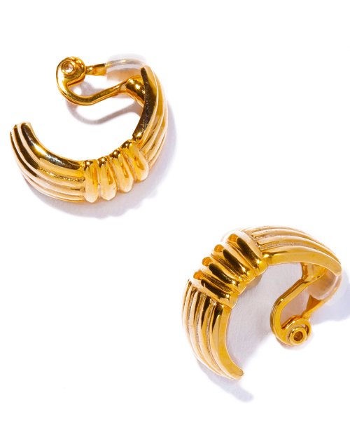 IRIS 47(IRIS 47)/【IRIS 47 / イリスフォーセブン】arabesque hoop earring BO81 イアリング ゴールド シルバー /img03