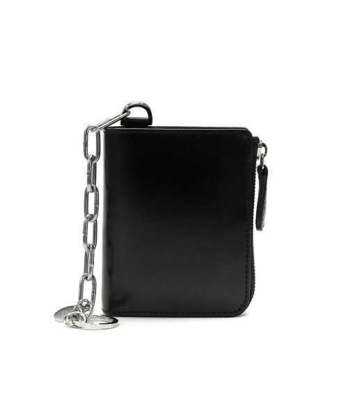 ノマドイ 二つ折り財布 BOX型小銭入れ NOMADOI 小銭入れあり 札入れ L字ファスナー 革 チェーン付き 馬革 日本製 CHICAGO NAMW3JS6 