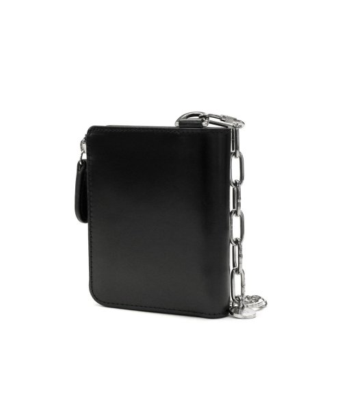 ノマドイ 二つ折り財布 BOX型小銭入れ NOMADOI 小銭入れあり 札入れ L字ファスナー 革 チェーン付き 馬革 日本製 CHICAGO NAMW3JS6 