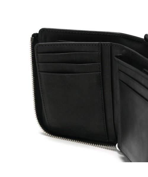 ノマドイ 二つ折り財布 BOX型小銭入れ NOMADOI 小銭入れあり 札入れ L字ファスナー 革 チェーン付き 馬革 日本製 CHICAGO NAMW3JS6 