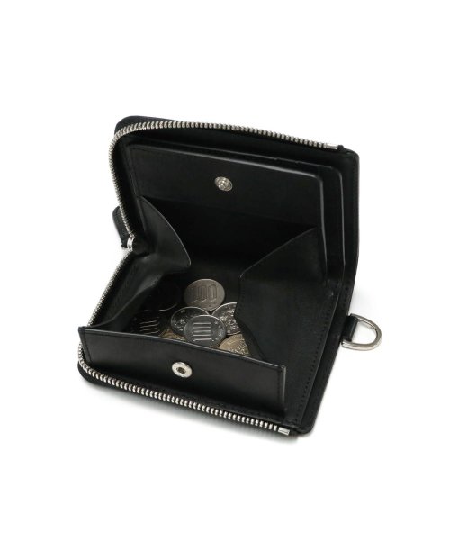 ノマドイ 二つ折り財布 BOX型小銭入れ NOMADOI 小銭入れあり 札入れ L字ファスナー 革 チェーン付き 馬革 日本製 CHICAGO NAMW3JS6 