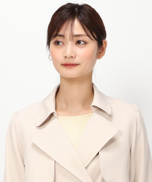 【2024春夏新作】サイドプリーツトレンチコート/MM418602 