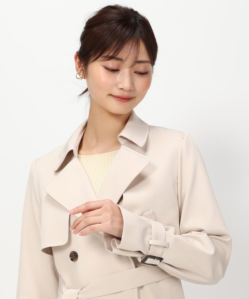 【2024春夏新作】サイドプリーツトレンチコート/MM418602 