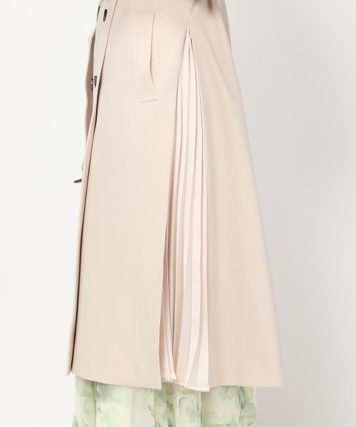 【2024春夏新作】サイドプリーツトレンチコート/MM418602 