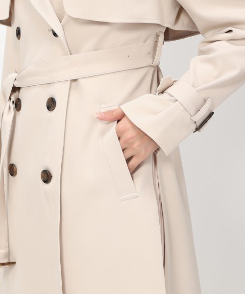 【2024春夏新作】サイドプリーツトレンチコート/MM418602 