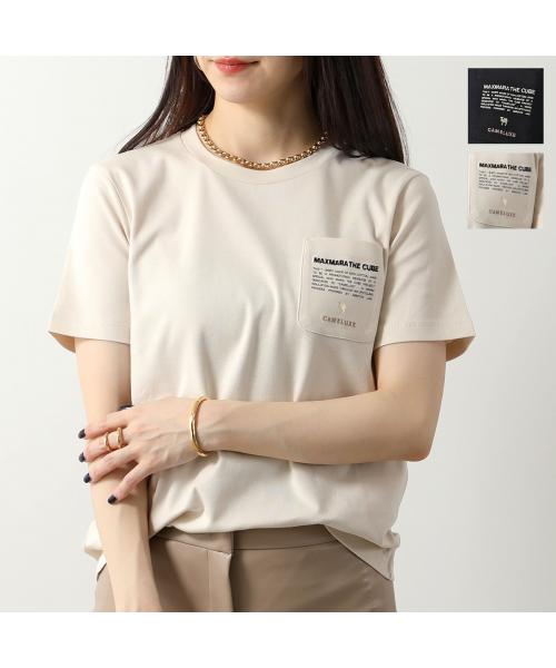 セール】S MAX MARA The Cube 半袖 Tシャツ SAX コットン ロゴ