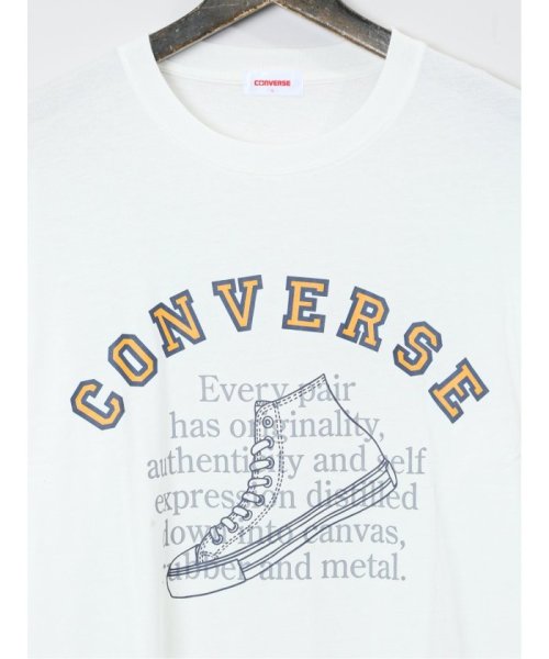 GRAND-BACK(グランバック)/【大きいサイズ】コンバース/CONVERSE ロゴ&シューズプリント クルーネック長袖Ｔシャツ メンズ Tシャツ カットソー カジュアル インナー ビジネス ギ/img02