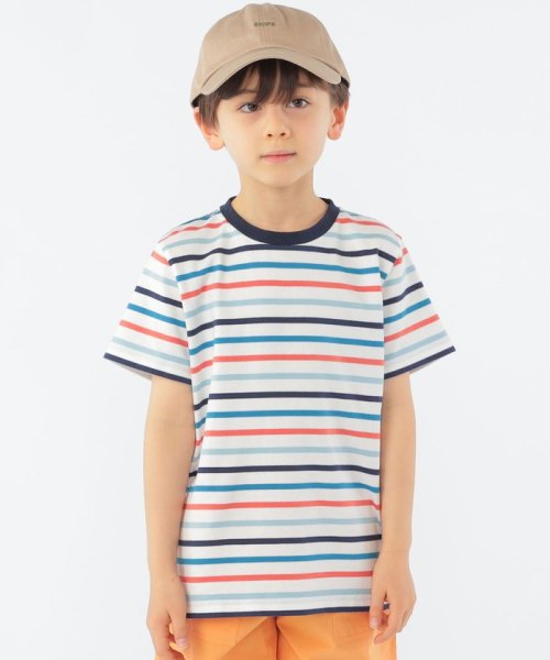 SHIPS KIDS(シップスキッズ)/SHIPS KIDS:100～130cm / オーガニック コットン ボーダー TEE/img01