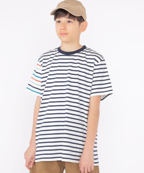 SHIPS KIDS(シップスキッズ)/SHIPS KIDS:140～160cm / オーガニック コットン ボーダー TEE/img05