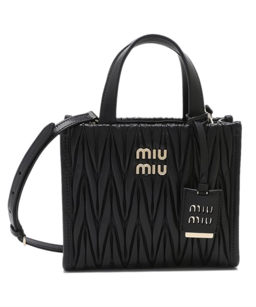 MIUMIU(ミュウミュウ)/ミュウミュウ ハンドバッグ ショルダーバッグ マテラッセ ブラック レディース MIU MIU 5BA277 N88 F0002 OOO/img05