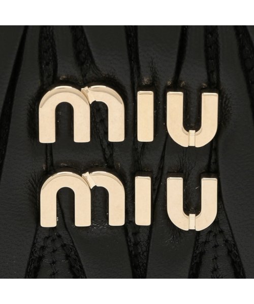 ミュウミュウ ハンドバッグ ショルダーバッグ マテラッセ ブラック レディース MIU MIU 5BA277 N88 F0002 OOO MIU 5cm ミュウミュウ ハンドバッグ ショルダーバッグ マテラッセ ブラック レディース 5BA277 N88 F0002