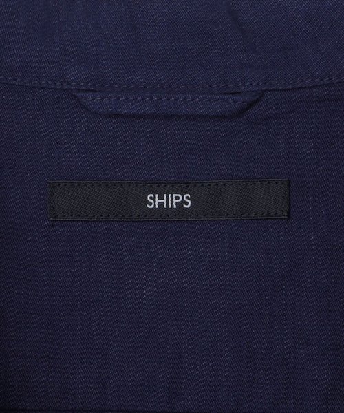 SHIPS MEN(シップス　メン)/SHIPS: バンドカラー コットン ラミー シャツ アウター/img18