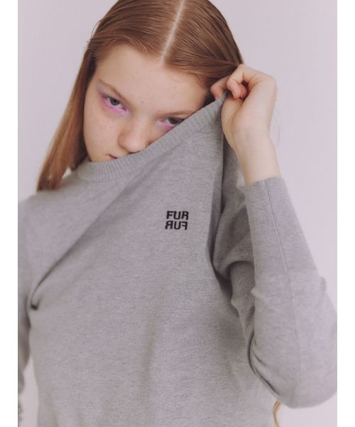 FURFUR(FURFUR)/ロゴ刺繍クルーネックセーター/img03