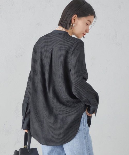 SHIPS WOMEN(シップス　ウィメン)/〈手洗い可能〉 ジャカード バンドカラー ブラウス 24SS ◇/img29