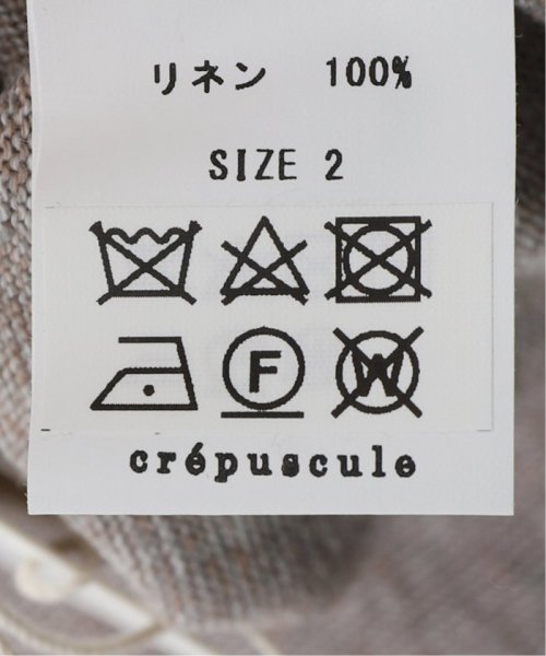 【CREPUSCULE / クレプスキュール】 LINEN P/O クレプスキュール CREPUSCULE