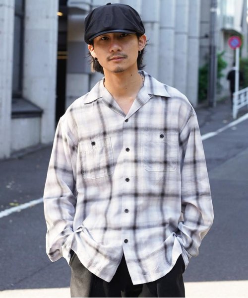 Schott(ショット)/OMBRE CHECK LS SHIRT/　オンブレチェック ロングスリーブシャツ/img08