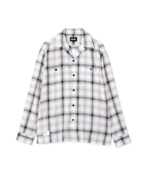 Schott(ショット)/OMBRE CHECK LS SHIRT/　オンブレチェック ロングスリーブシャツ/img09