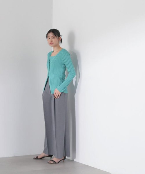 NATURAL BEAUTY BASIC(ナチュラルビューティーベーシック)/ワイドリブアンサンブルニット　24SS/img32