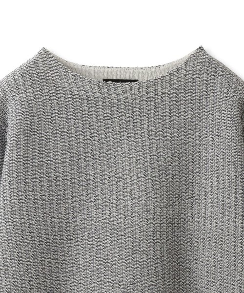 【洗えるニット】ツイード調ニットプルオーバー 