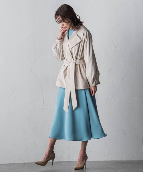 ファリーロ撥水ショートトレンチ≪手洗い可能≫ 