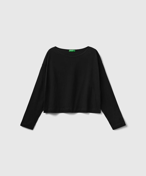 BENETTON (women)(ベネトン（レディース）)/ボートネックドロップショルダー長袖Tシャツ・カットソー/img03