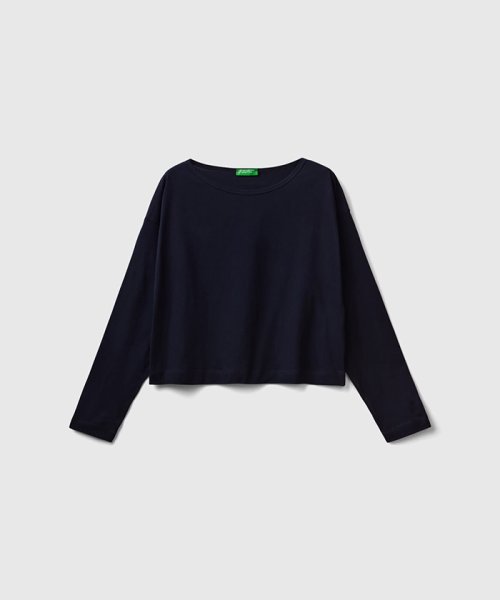 BENETTON (women)(ベネトン（レディース）)/ボートネックドロップショルダー長袖Tシャツ・カットソー/img20