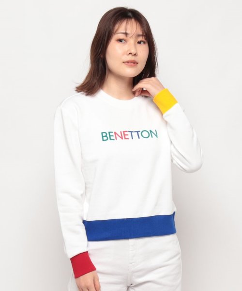 BENETTON (women)(ベネトン（レディース）)/フロントプリントクルーネックスウェット・トレーナー/img02