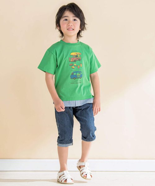 Noeil aime BeBe(ノイユ　エーム　べべ)/キッチンカー重ね着風Tシャツ(80~130cm)/img04