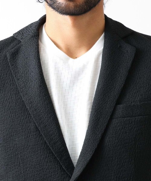 MICHEL KLEIN HOMME(ミッシェルクランオム)/ブランドロゴ刺繍入りニットジャケット セットアップ/img12