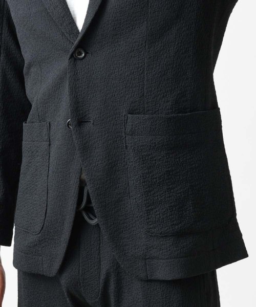 MICHEL KLEIN HOMME(ミッシェルクランオム)/ブランドロゴ刺繍入りニットジャケット セットアップ/img15