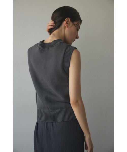 BLACK BY MOUSSY(ブラックバイマウジー)/front button vest/img15