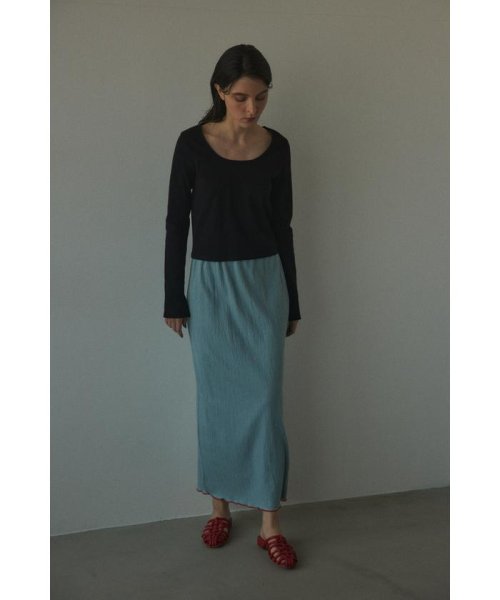 BLACK BY MOUSSY(ブラックバイマウジー)/mellow skirt/img07