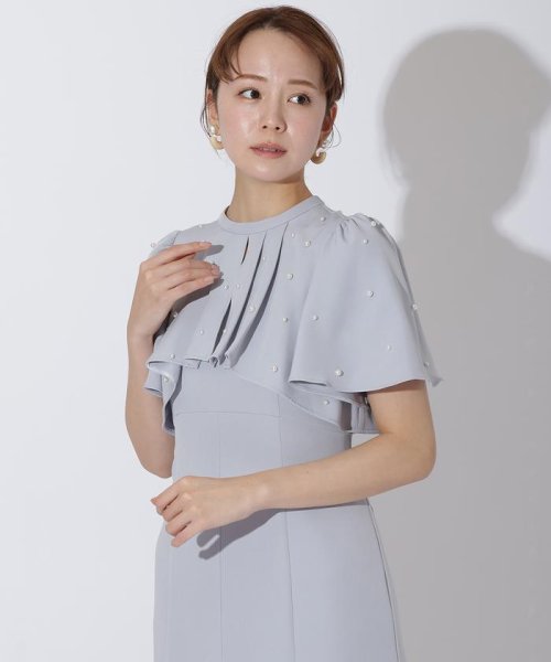 パールボレロ風レイヤードドレス 