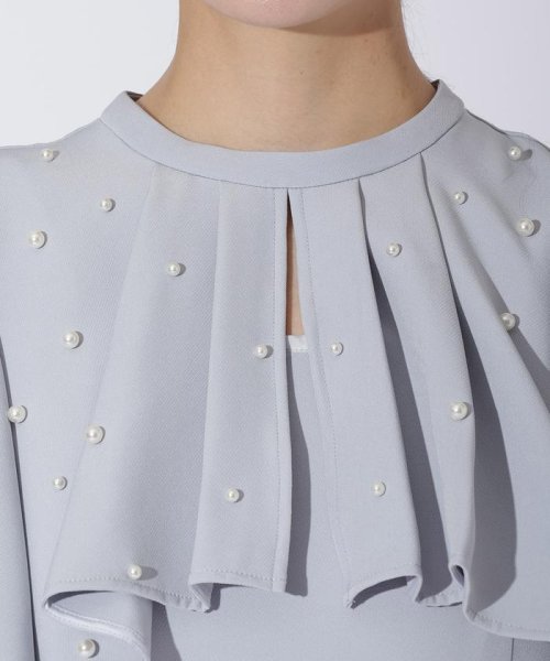 パールボレロ風レイヤードドレス 