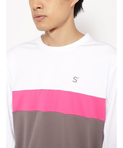 sanideiz TOKYO(サニデイズ トウキョウ)/for RUN ドライスムースpr スリーカラーライン長袖Tシャツ MENS/img05