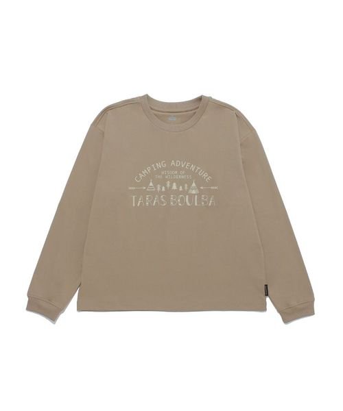 TARAS BOULBA(タラスブルバ)/レディース ポリエステルロングＴシャツ（キャンプロゴ）/img01